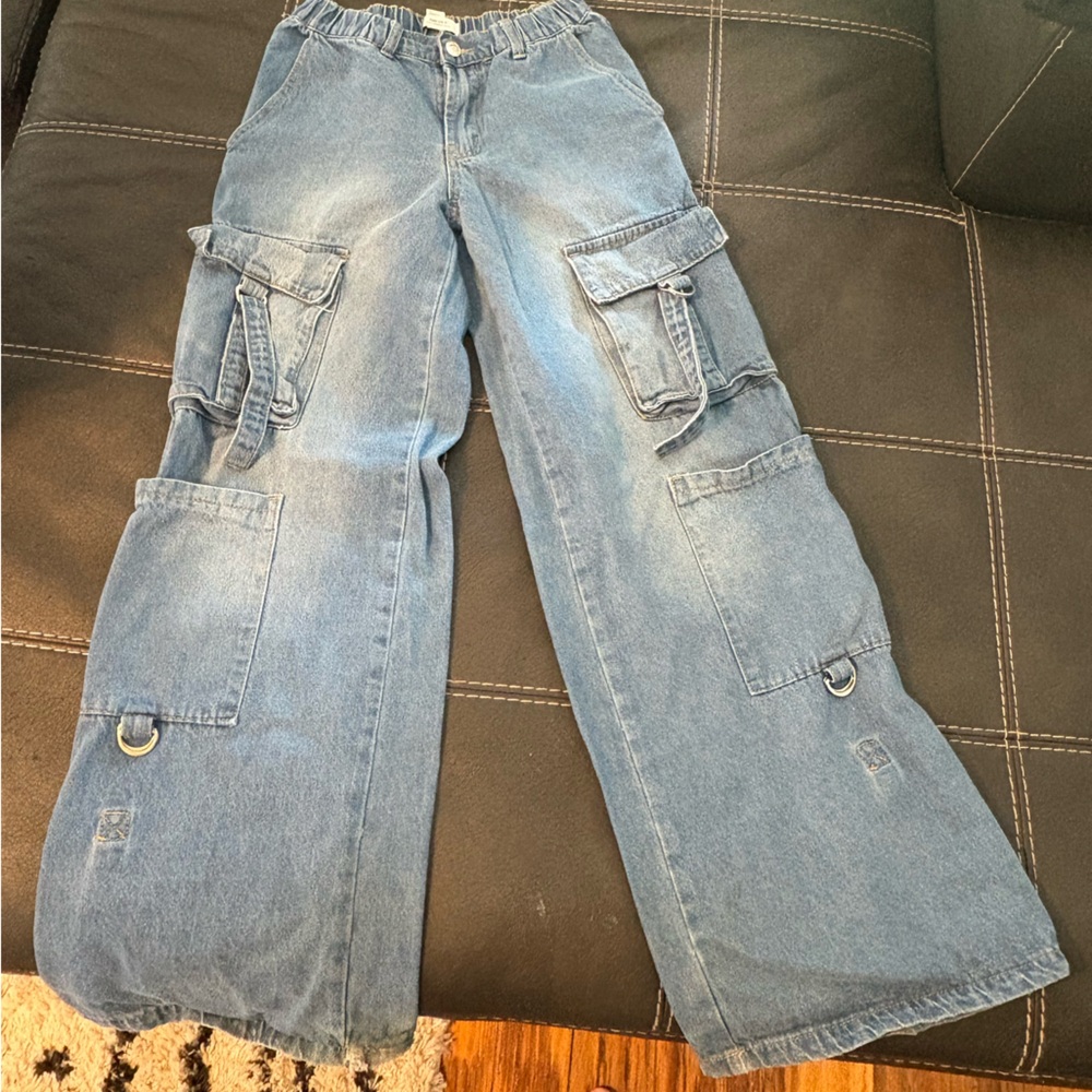 Forever 21 Denim Cargo Pants